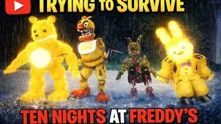 TRYING TO SURVIVE TEN NIGHT IN FIVE NIGHT AT FREDDY’S