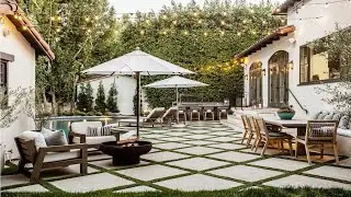 STUNNING FRONTYARD PATIO DECOR IDEAS | TIPS TO ELEVATE YOUR HOME ENTRANCE CURB APPEAL WITH PATIOS