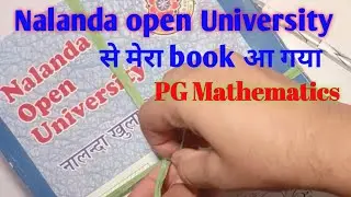 Nalanda open University Mera book post office se aa gya PG ka book Msc ka book Matha 