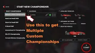 AMS2 Custom Championships - There can be more than one!