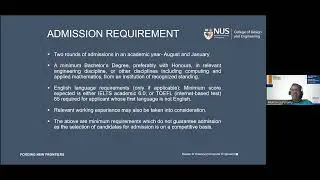 NUS CDE Master of Science (Computer Engineering)
