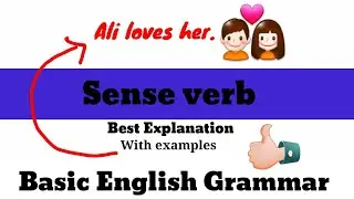 What is sense verb ? Basic English Grammar in Urdu/Hindi