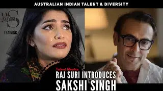 Australian Youth Mentor, Raj Suri, introduces Sakshi Singh, actor, MISS INDIA AUSTRALIA 2018