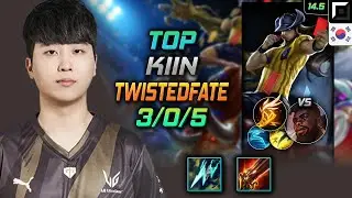 Twisted Fate Top Build Kiin Statikk Shiv Fleet Footwork - LOL KR Challenger Patch 14.5