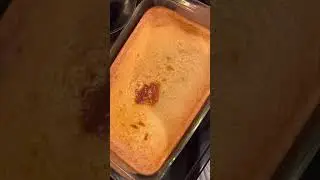 Cassava cake; grated cassava with coconut milk, condensed milk, evaporated milk and coconut string.