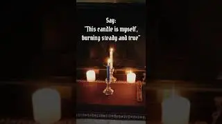 🕯️ Meditating with Candles: Practical Candleburning Ritual by Raymond Buckland #Shorts