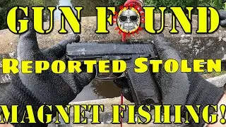 Gun Found Magnet Fishing! SWEET FIND!!! Cops Called!