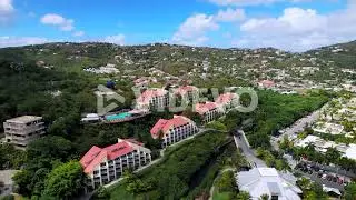 Gorgeous wide aerial shot of St