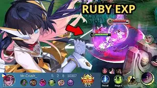 GAMEPLAY RUBY EXPLANE - DAPAT TIM BLACKSISTEM AUTO KITA GENDONG - BUILD EMBLEM RUBY TERSAKIT - MLBB