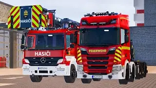 [Emergency Call 112] Brno Fire Brigade & Swap Body Vehicle On Duty 40-Minute Emergency Response | 4K