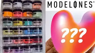 Dip Nails With Regular Acrylic!Modelones 24 Color Candy Cane Acrylic Powder Set!! Tie Dye Dip Nails