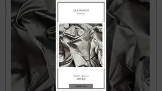 Silk Dupioni - BMP - Pewter ( Width : 140 cm - 80 GSM )