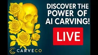 🔴 LIVE! Carveco AI in Action &ndash; Creating Stunning CNC Reliefs in Real Time!