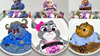 Zootopia Color Mixing Compilation! Every Character in Paint! 🎨🦊🐰