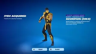 How To Get Scorpion MK3 Skin FREE In Fortnite! (Unlocked LEGO Scorpion MK3 Style)