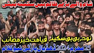 Dhudial Party New Noha | Sham Waly Bare Zalim Hain Sakina Beti | 25 Muharram 2024 |Bibi Sakina Nohay
