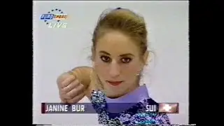 Janine Bur SUI - 1995 European Figure Skating Championships Free Skate