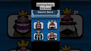 Sad King Emote Old Sound | Clash Royale #shorts