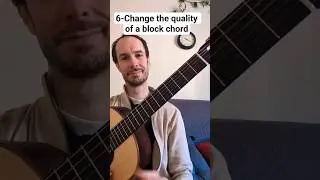Change the quality of a block chord. Free pdf on fgguitars.com