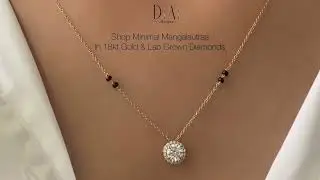 Minimal Mangalsutra in 18kt Gold & Lab-Grown Diamonds