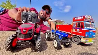 Remote Control Vehicles Unbo | 4WD Tractor,Mahindra Oja 3140, New Holland 3630, Tata Dump Truck |