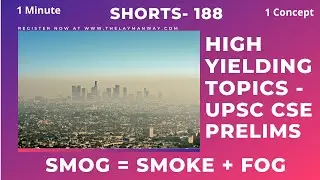 What is Smog? Photochemical Smog explained for UPSC prelims #ias #civilservices #environment #shorts