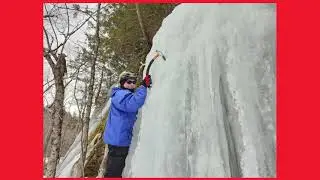 ICE CLIMBING KEENE VALLEY, NEW YORK