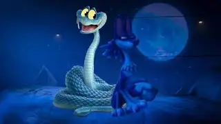 Funny Moments of Gracie and Gary De&rsquo;Snake🐺🐍 #nightofthezoopocalypse #zootopia2