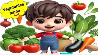Vegetable Names / Name of Vegetables / Colorful Vegetables: Rainbow Hunt