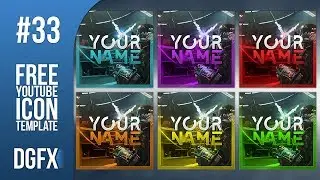 Infinite Warfare YouTube Icon Template 33 - Free Photoshop Download
