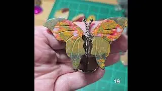 African Bloodstone Crystal Gemstone Butterfly Wing Carvings