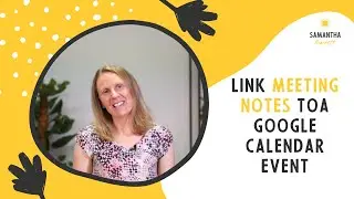 How to link Google Docs Meeting Notes to a Google Calendar event