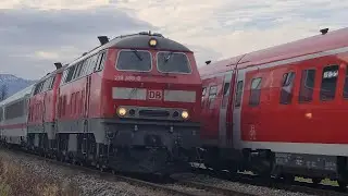 IC 2012 mit Br218 495-0 & 218 436-4 nach Bochum.