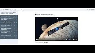 Curriculum: New Course: Classical Orbital Elements, Kepler&rsquo;s Equation & Barker&rsquo;s Equation