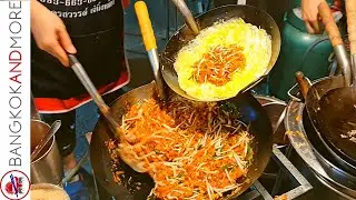 Best PAD THAI Street Food In BANGKOK Thailand