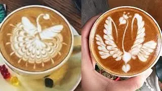 Amazing Cappuccino Latte Art Designs☕️☕️☕️2018