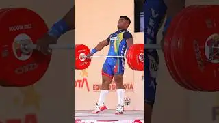 Keydomar Vallenilla (89kg 🇻🇪) 175kg / 386lbs Snatch! #snatch #slowmotion #weightlifting