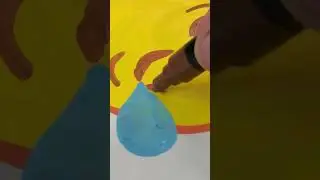 Fun times drawing the Laughter Emoji with Posca Markers #shorts