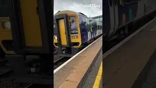Northern Class 158 departing Meadowhall with a 2 tone
