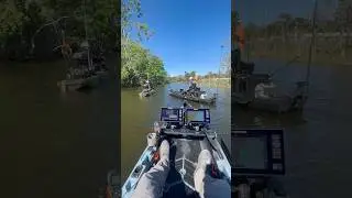 Looking for the next big bite! #kayakbassfishing #kayak #oldtownkayak #humminbird