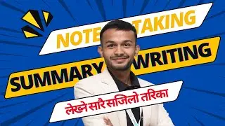 Note Taking & Summary Writing | Free Writing | Compulsory English | NEB #elopeeth