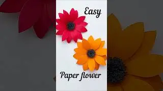 Easy Paper Flower Making Idea ✨ #paperflower #diy #cutecraft  #craft #papercraft #diycrafts