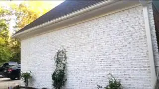 Doing a white wash in brick house