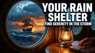 Stormy Serenity: Pirate Boat Rainstorm Music for Relaxation and Healing
