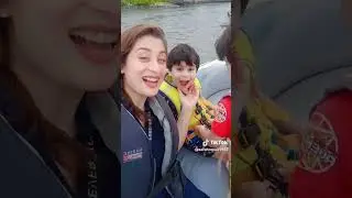 Sarah omair with her childrens #tamashaseason4#sarahomair#saifalikhan#biography#trending#viral