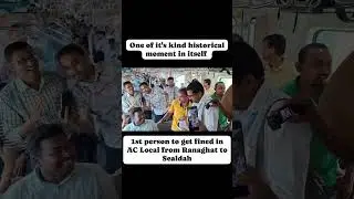 AC local train 1st challan #barrackpore #localtrain #aclocal #sealdha #indiarailway #indianrail