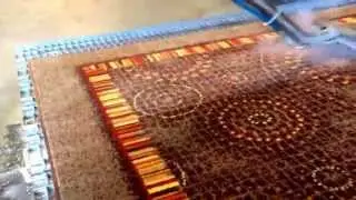 Phoenix rug cleaning at the shop doing a synthetic rug repair and cleaning for a local Hilton.