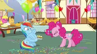 Rainbow Dash - (Balloon mailing a pie)