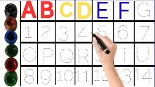 Kids rhymes |A to Z| collection for writing along dotted lines for toddler| Alphabet| ABCD|day4part1