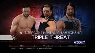 WWE 2K17 PS3 - Finn Bálor VS The Miz VS Seth Rollins - WrestleMania 34 (32)